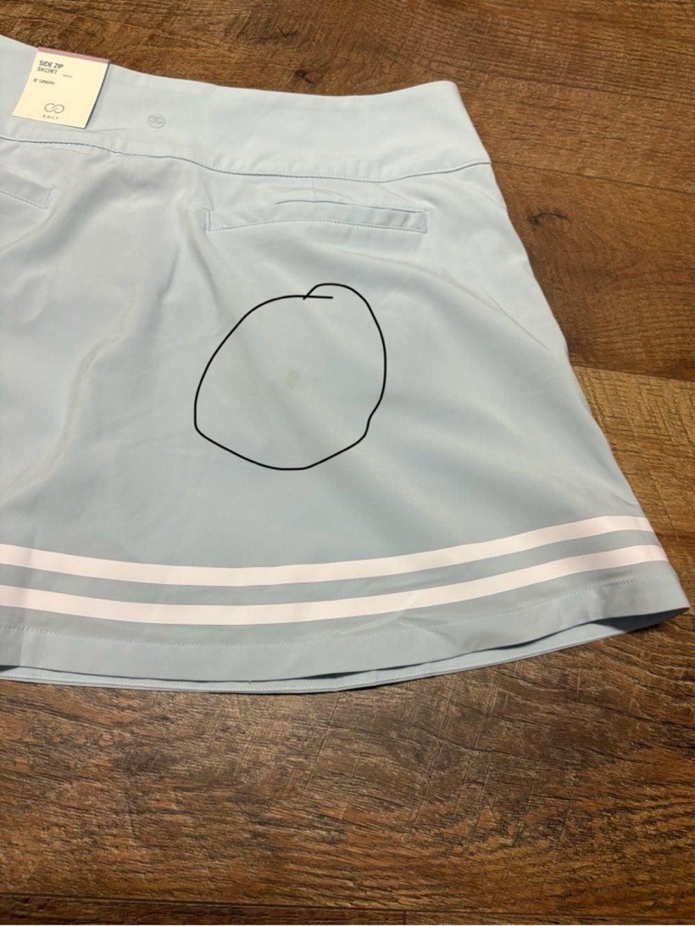 NWT Calia Athletic/Performance Golf Tennis Side Zip Skort Size 14 - Picture 7 of 7